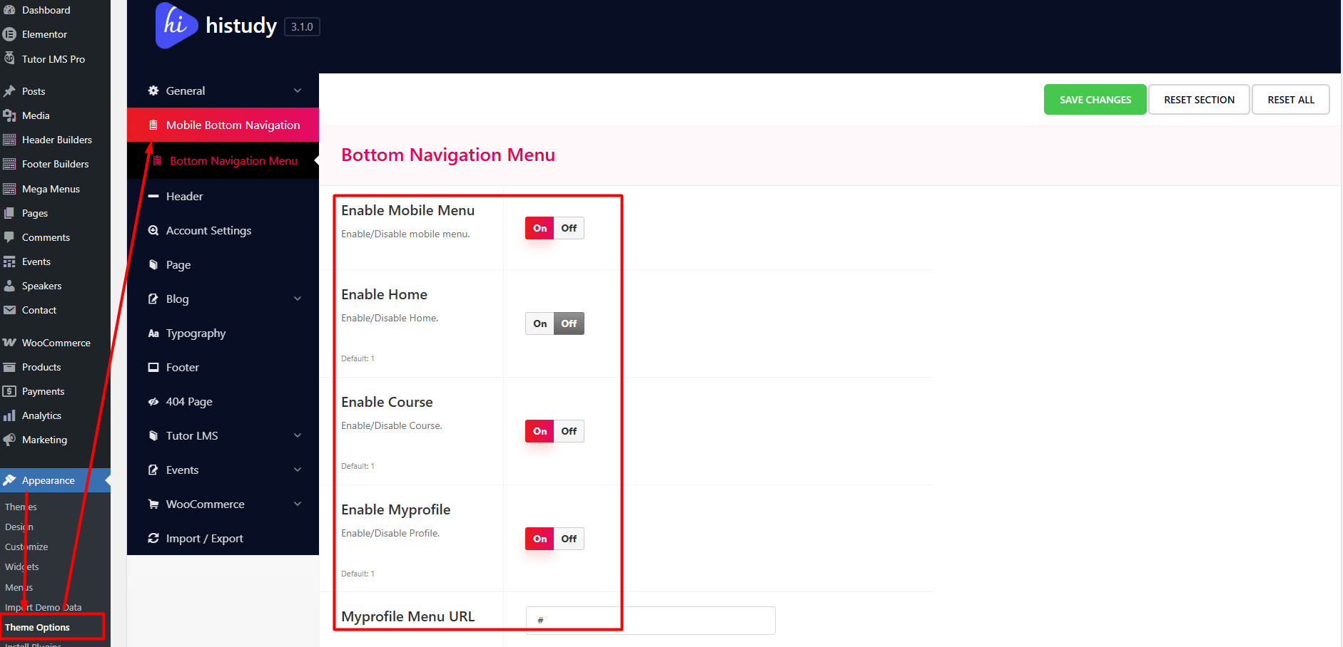 Mobile Bottom Navigation
