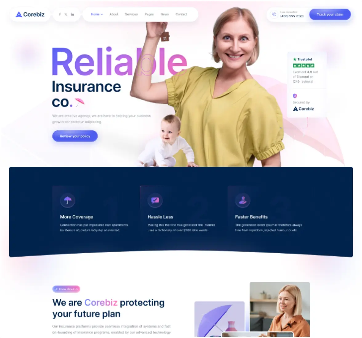 Insurance Agency demo preview