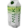 Grocero milk carton with green cap