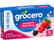 Grocero strawberry mixed berry yogurt tubes