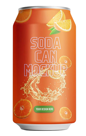 Grocero orange soda can