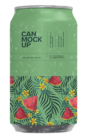 Grocero watermelon soda can