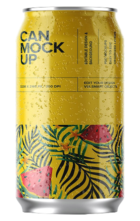 Grocero tropical fruit soda can