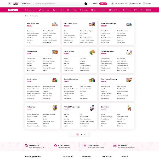 All Categories page preview