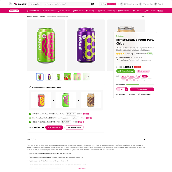 Product Sidebar Grid 2 page preview