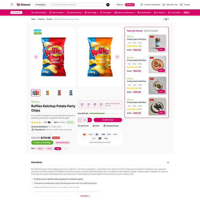 Product Gallery page preview