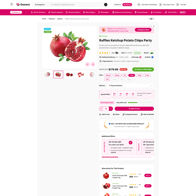 Product Single page preview
