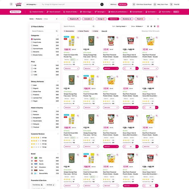 Shop Filter 1 page preview