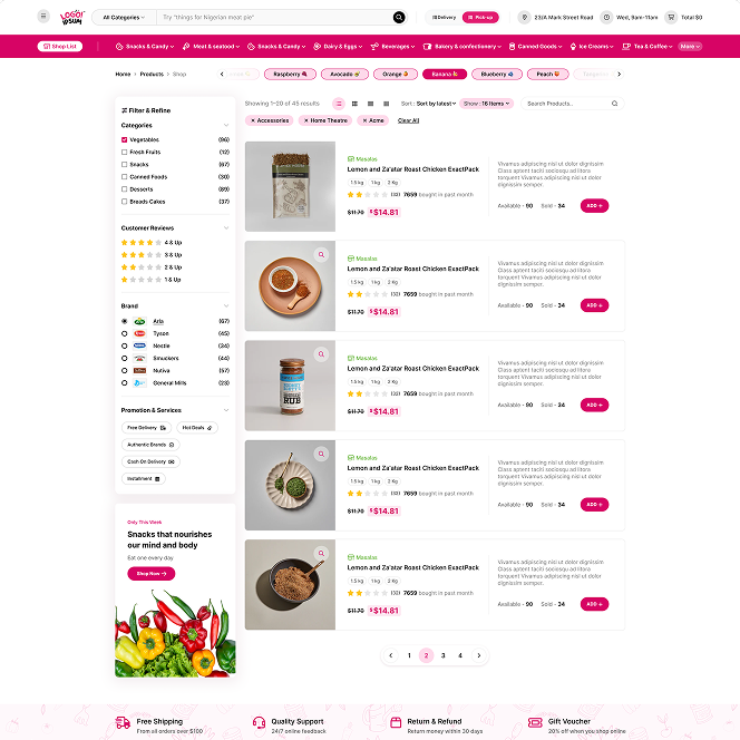 Shop Filter 3 page preview